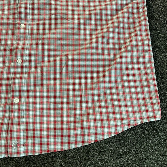 Cody James Core Shirt Mens XXL Gray Red Plaid Short Sleeve Button Western Rodeo - Picture 5 of 10